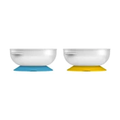 Dr Brown's Tableware>No Slip Suction Bowls - 2 Pack