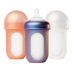 Boon Bottle Feeding>NURSH Silicone Bottle 3 Pack - 8oz