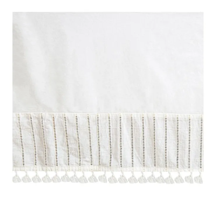 Crane Bedding>Off-White Boho Crib Skirt