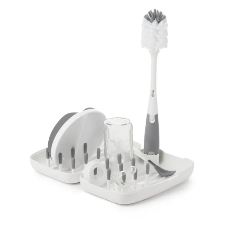 Oxo Tot Bottle Feeding>On-the-Go Drying Rack with Bottle Brush