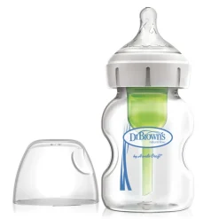 Dr Brown's Bottle Feeding>Options+ 5oz Glass Wide-Neck Bottle