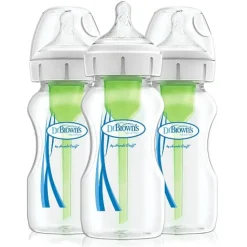 Dr Brown's Bottle Feeding>Options+ 9oz Wide-Neck Bottle Polypropylene - 3pk