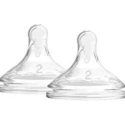 Dr Brown's Bottle Feeding>Options+ Wide Neck Nipples - 2 Pack
