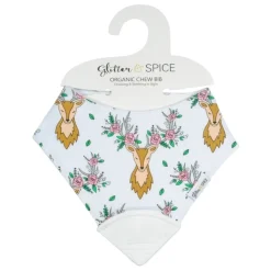 Glitter and Spice Bibs & Burp Cloths>Organic Chew & Drool Bib