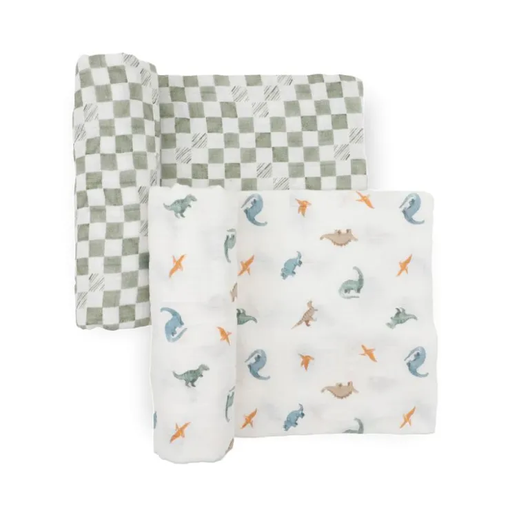 Little Unicorn Swaddles>Organic Cotton Muslin Swaddle Blanket - 2 Pack