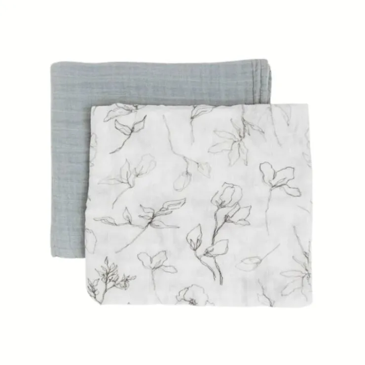 Little Unicorn Swaddles>Organic Cotton Muslin Swaddle Blanket - 2 Pack