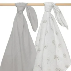 Lolli Living Swaddles>Organic Muslin Swaddle - 2 Pack