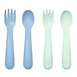 Oxo Tot Tableware>Plastic Fork & Spoon Set