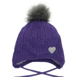 CaliKids Hats>Pom Pom Heart Hat