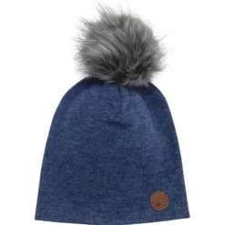 CaliKids Hats>Pom Pom Knit Slouchy Beanie