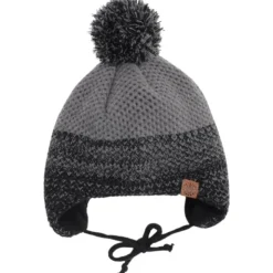 CaliKids Hats>Pom Pom Two Tone Winter Hat