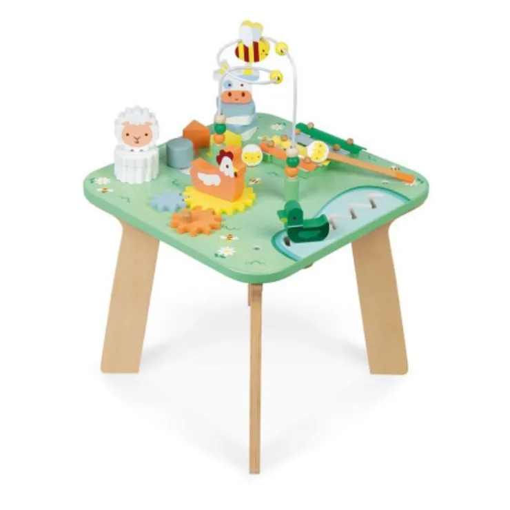 Janod Activity Toys>Pretty Meadow Multi-Activity Table