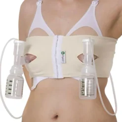 PumpEase Nursing Bras & Tanks>Hands Free Pumping Bra - Natural