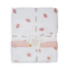Lulujo Bedding>Reversible Muslin Blanket