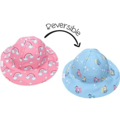 FlapJackKids Hats>Reversible Patterned Sun Hat
