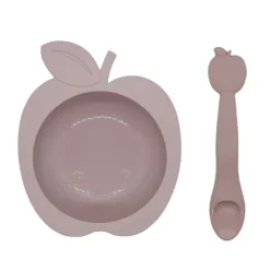 Kushies Tableware>Silibowl and Spoon Set