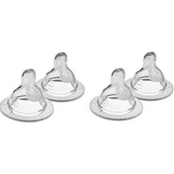 MAM Bottle Feeding>Silicone Bottle Nipples - 4 Pack