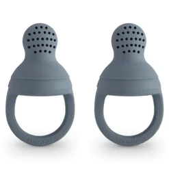 Mushie Self Feeders>Silicone Fresh Food Feeder - 2 Pack