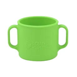Green Sprouts Tableware>Silicone Learning Cup - Green