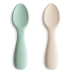 Mushie Tableware>Silicone Toddler Starter Spoons 2-Pack