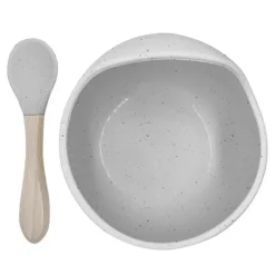 Kushies Tableware>Siliscoop & Spoon Set