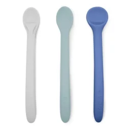 Kushies Tableware>SiliStages 3 Pack Spoon Set