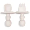 Kushies Tableware>SiliStarters Silicone Fork + Spoon Set