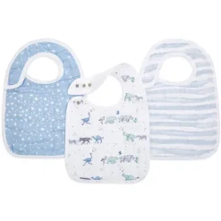 Aden & Anais Bibs & Burp Cloths>Snap Drool Bibs - 3 Pack