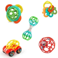 Bright Starts Sensory Toys>Soothers & Shakers 5 Piece Gift Set