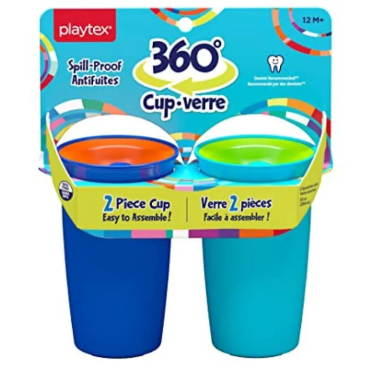 Playtex Tableware>Stage 2 360º Spoutless Cup - 2 Pack