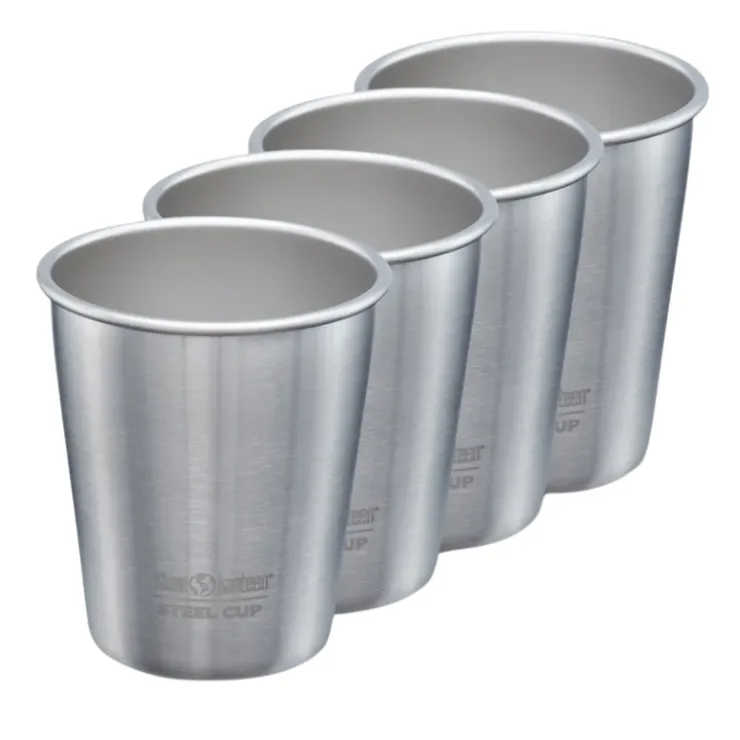 Klean Kanteen Tableware>Stainless Steel 10oz Cup - 4 Pack