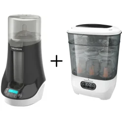 Baby Brezza Bottle Feeding>Sterilizer Dryer Advanced & Bottle and Breastmilk Warmer Bundle
