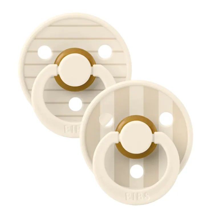 BIBS Pacifiers|Pacifier Sets>Studio Collection Natural Rubber Pacifier - 2 Pack