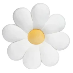 Lambs & Ivy Pillows>Sweet Daisy White Flower Decorative Pillow