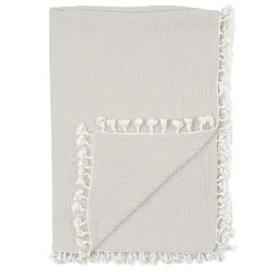 Crane Bedding>Tassel Muslin Blanket