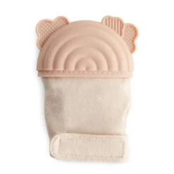 Mushie Silicone Teethers>Teething Mitten