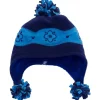 CaliKids Hats>Terry Pom Hat - Navy/Blue - Large