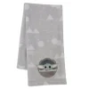 Lambs & Ivy Bedding>The Child/Baby Yoda Gray Fleece Baby Blanket