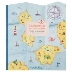 Moulin Roty Arts & Crafts>The Explorer - Explorer Sticker and Colouring Book
