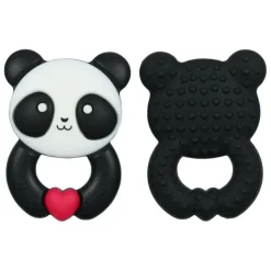 Glitter and Spice Silicone Teethers>Whistle & Flute Kawaii Panda Teether