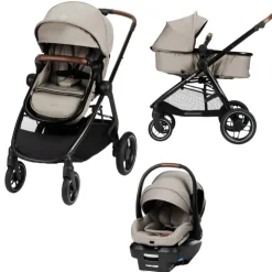 Maxi-Cosi Travel Systems>Zelia Luxe 5-in-1 Modular Travel System